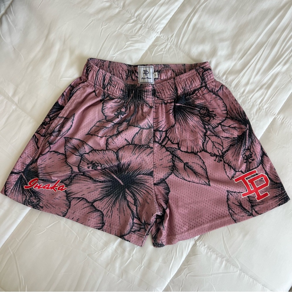 Floral Inaka Mesh Shorts